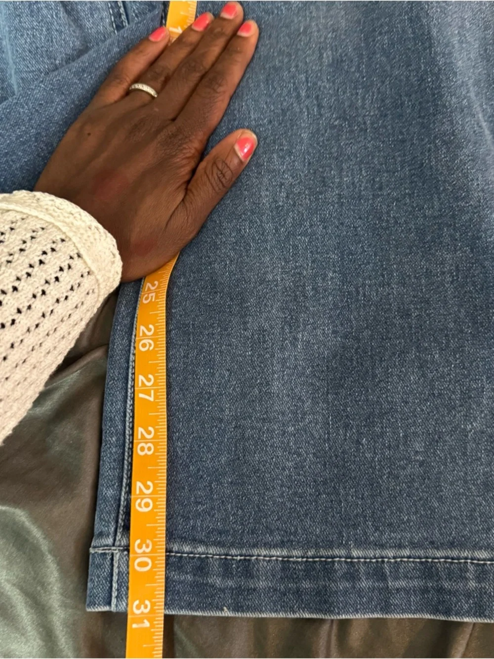 Juicy Couture lunita high rise wide leg jeans rhinestone bejeweled NWOT size 26